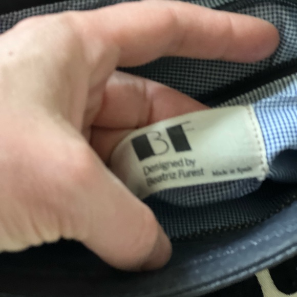 Spanish leather purse. Never used. Blue. - Picture 2 of 4